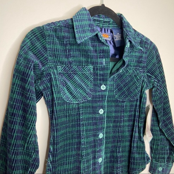 NWT Route 66‎ green corduroy button down Sz 7/8 - Picture 5 of 7
